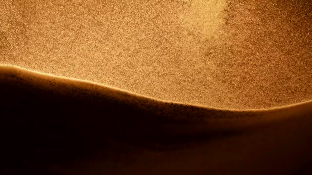 Golden Sparkling Sand Flow