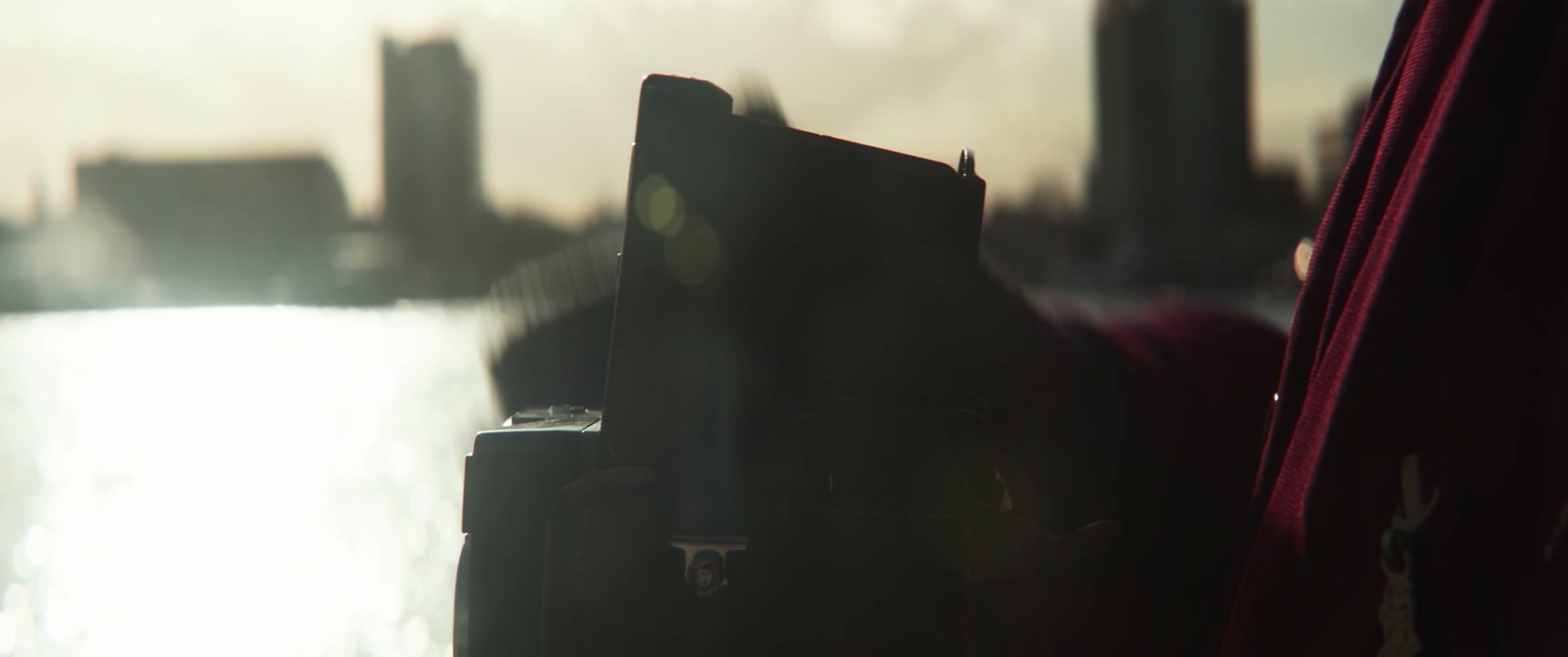 Photographer Using Medium Format Camera