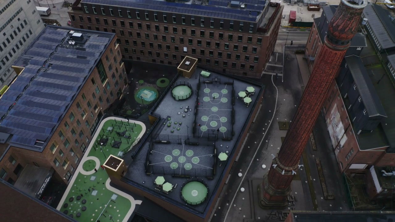 Carlsberg Byen Rooftop Park and Chimney