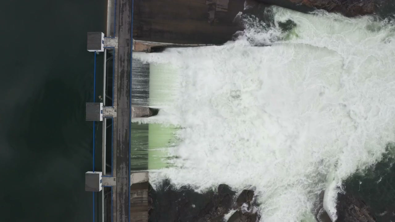 Powerful River Outflow from Hydroelectric Dam in Norway • Stock Video ...
