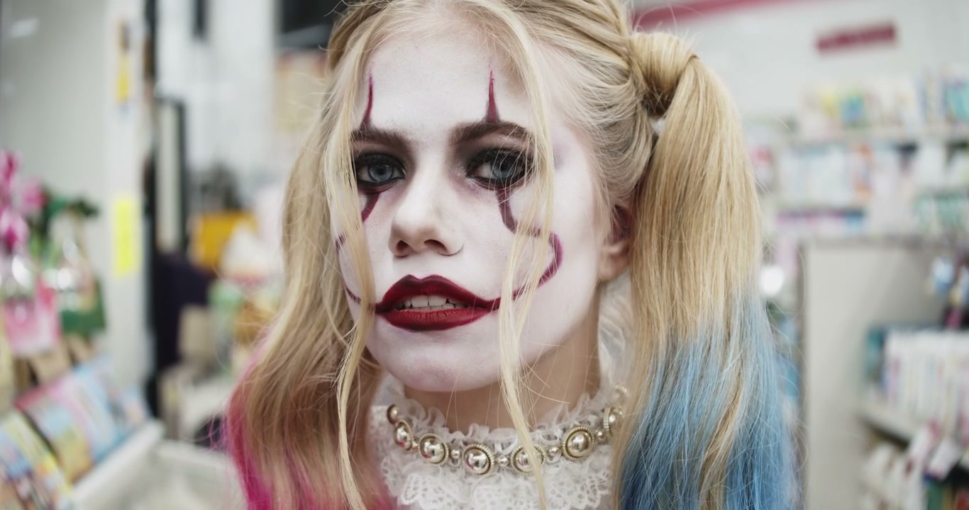 Harley Quinn Clown Cosplay Makeup Portrait