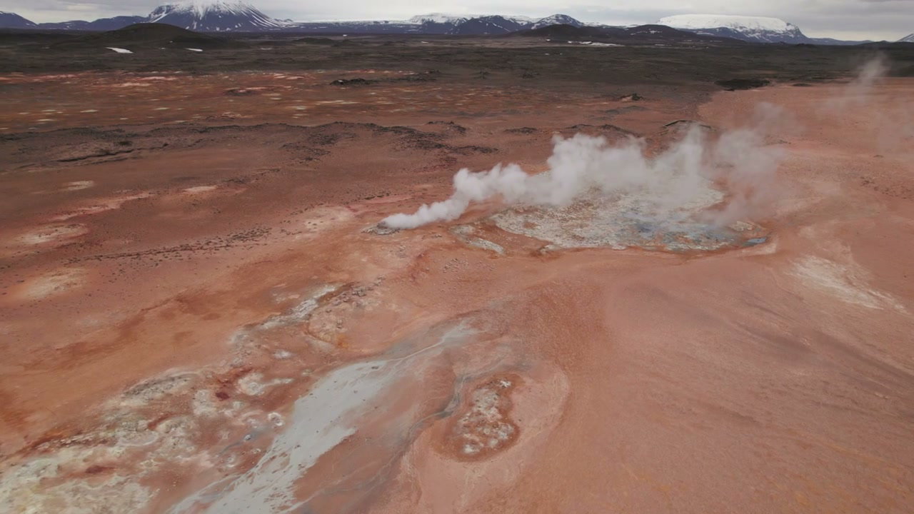 Geothermal Steam Vents in Icelandic Landscape • Stock Video on Uppbeat