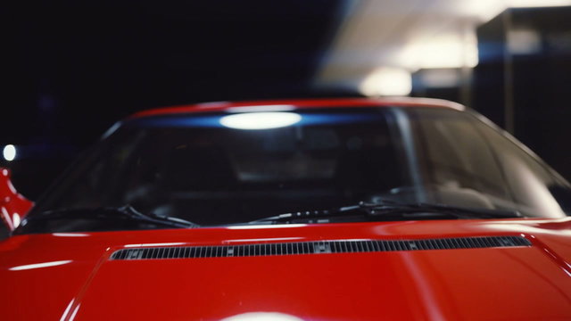 Red Ferrari 348 TB at Night Gas Station • Stock Video on Uppbeat
