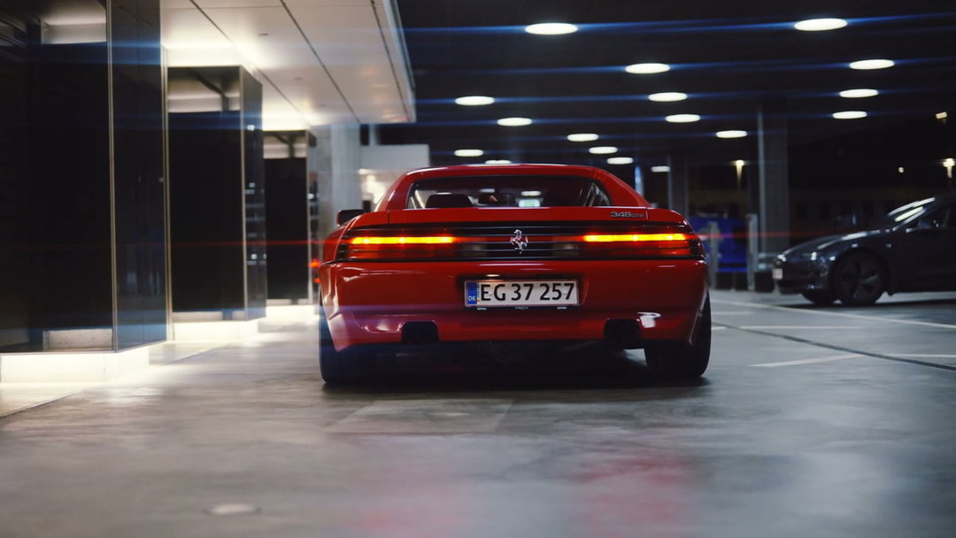 Red Ferrari 348 TB at Night Gas Station • Stock Video on Uppbeat