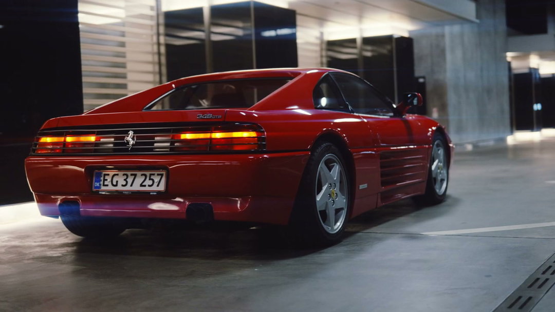 Red Ferrari 348 TB at Night Gas Station • Stock Video on Uppbeat