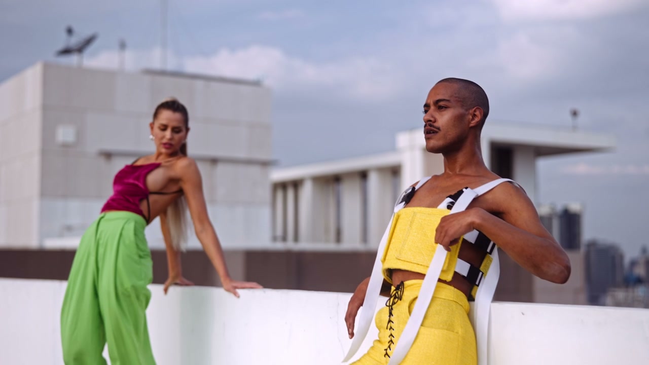 Fashion Models Dancing on a Bangkok Rooftop • Stock Video on Uppbeat