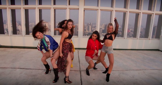 Five Women Perform Dance Routine on Rooftop • Stock Video on Uppbeat