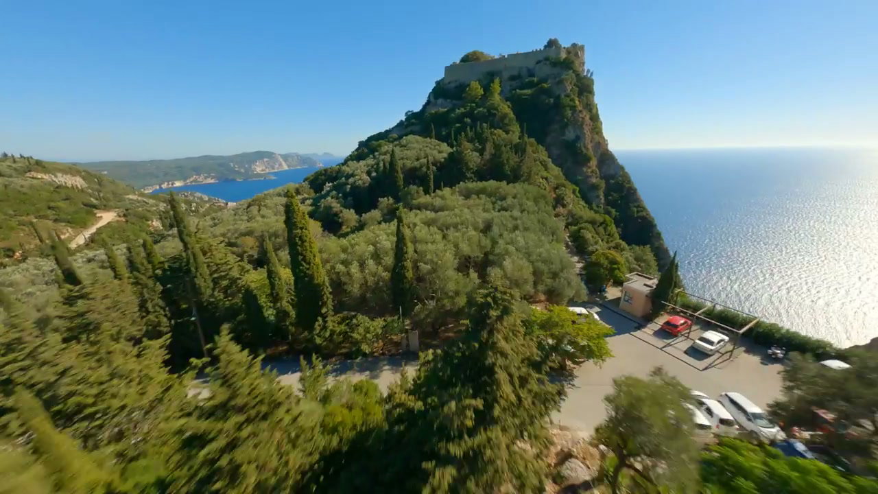 Angelokastro Castle FPV Drone Flyover, Corfu
