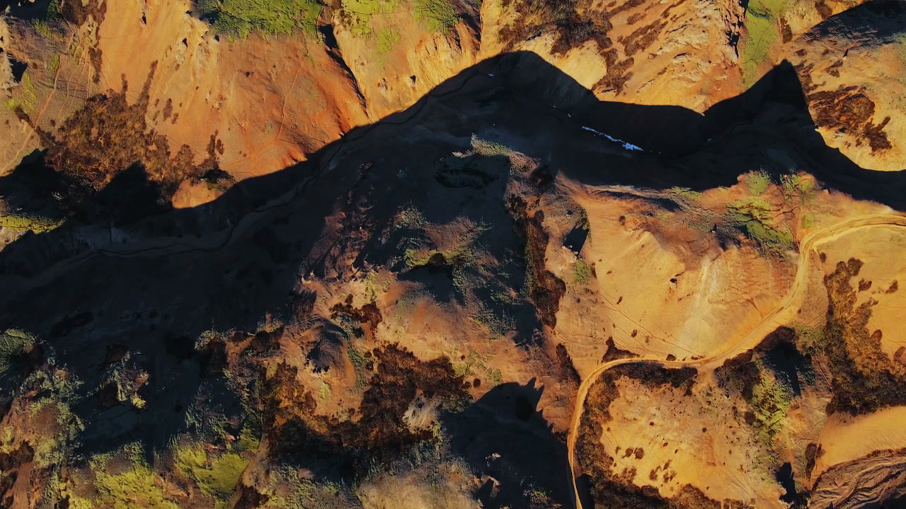 Aerial View of Hvannagil Canyon in Iceland