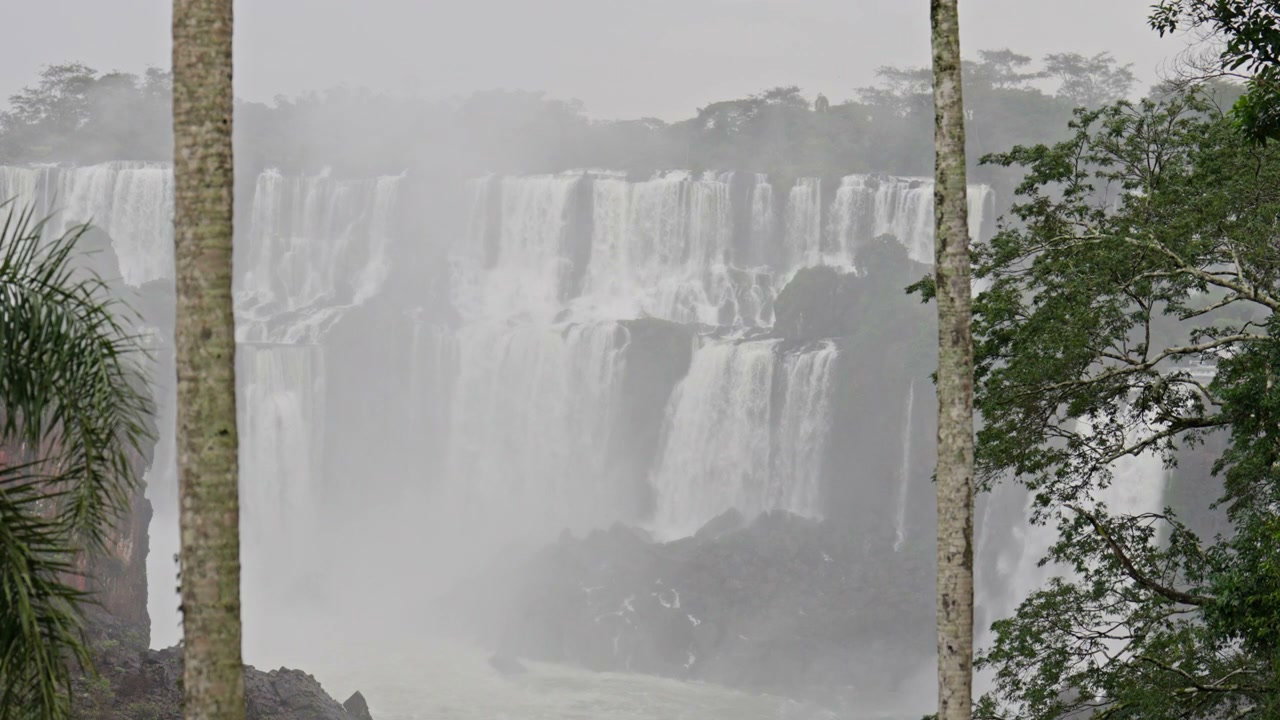 Misty Iguazu Falls