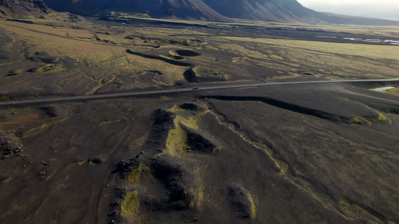 Car Driving on Road in Icelandic Highlands • Stock Video on Uppbeat