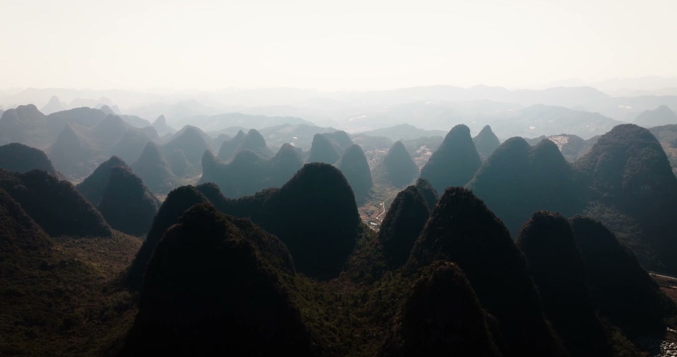Yangshuo Karst Mountains Landscape