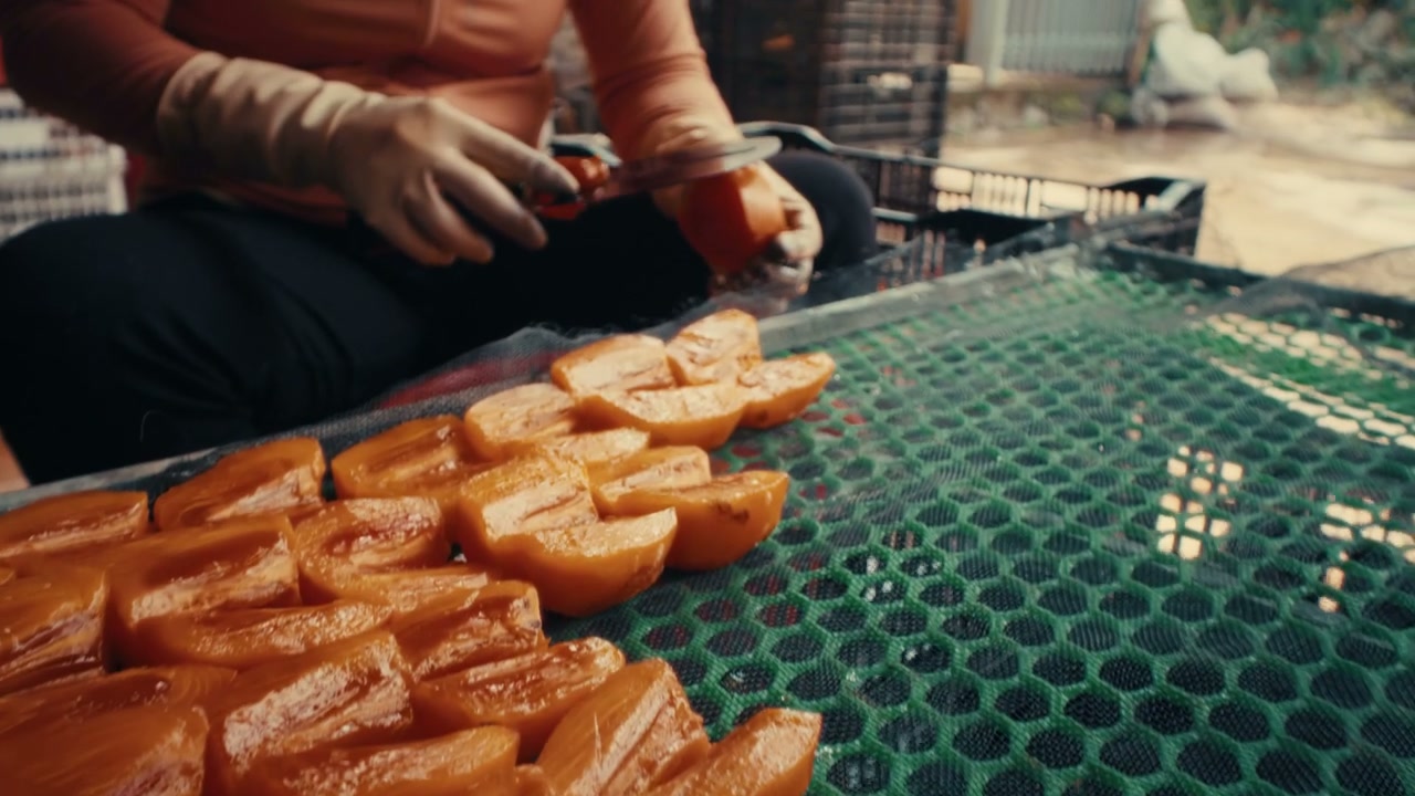 Peeling Persimmons