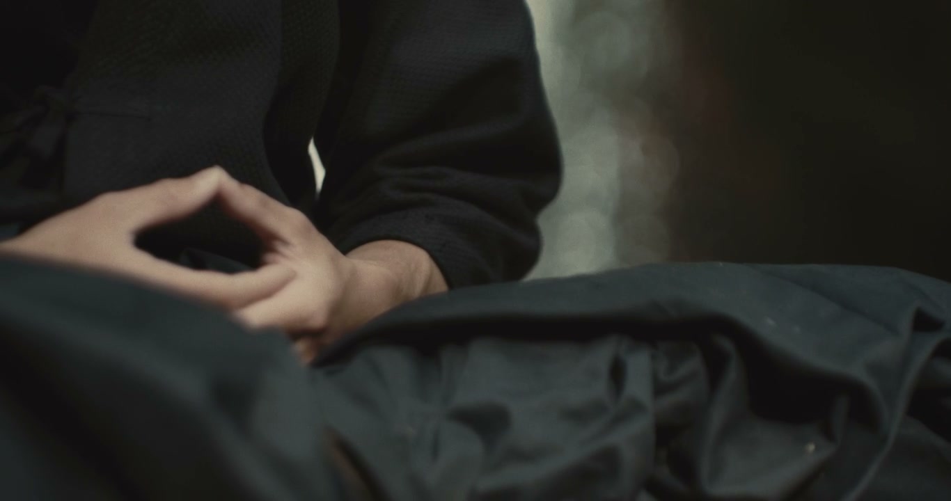 Person Meditating with Mudra Hand Gesture