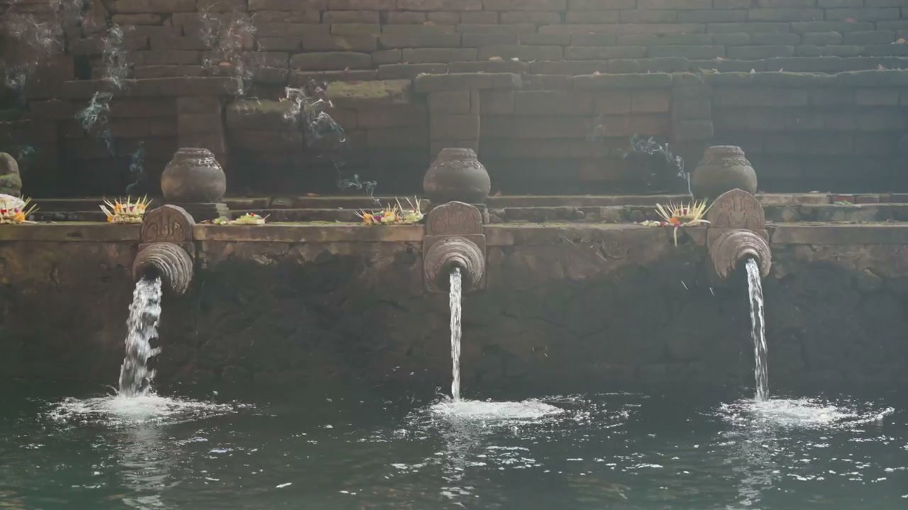 Tirta Empul Temple Holy Water Spouts