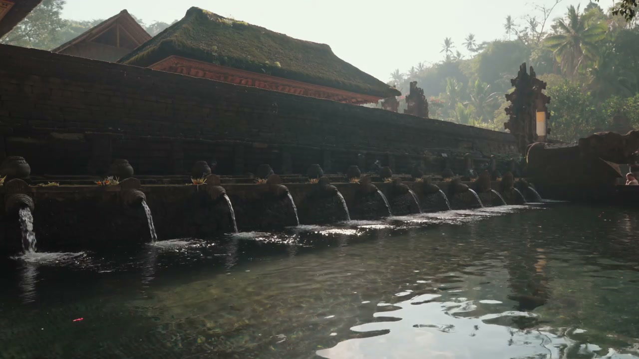 Sacred Water Flows at Tirta Empul Bali