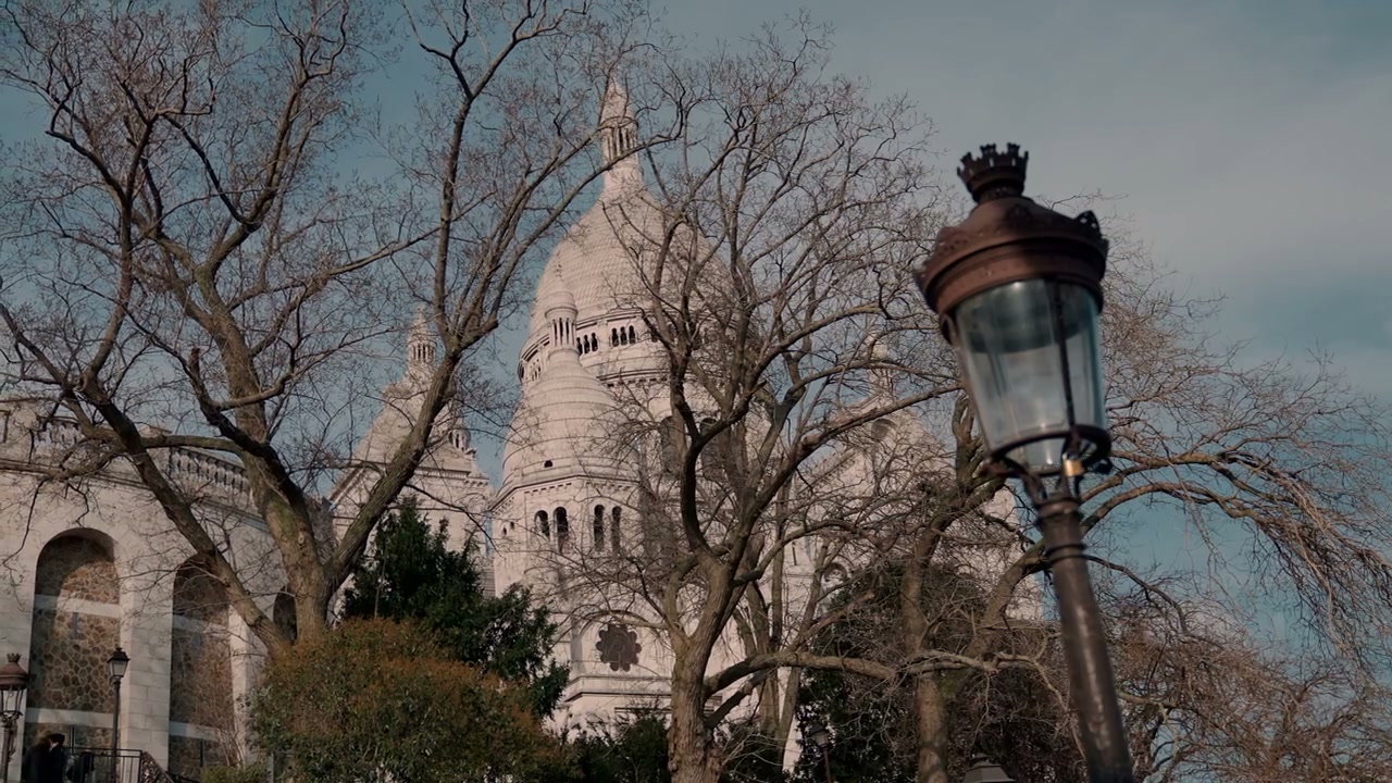 Sacré-Cœur Basilica Through Winter Trees