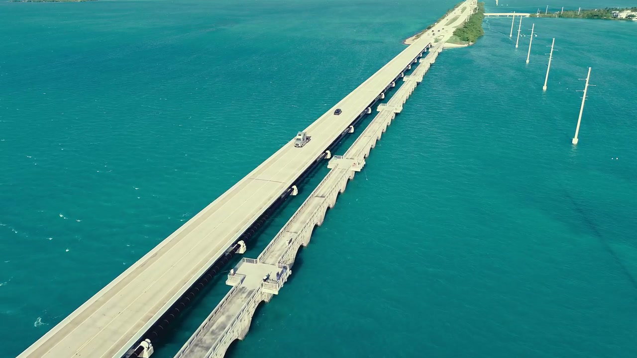 Seven Mile Bridge In Florida Keys