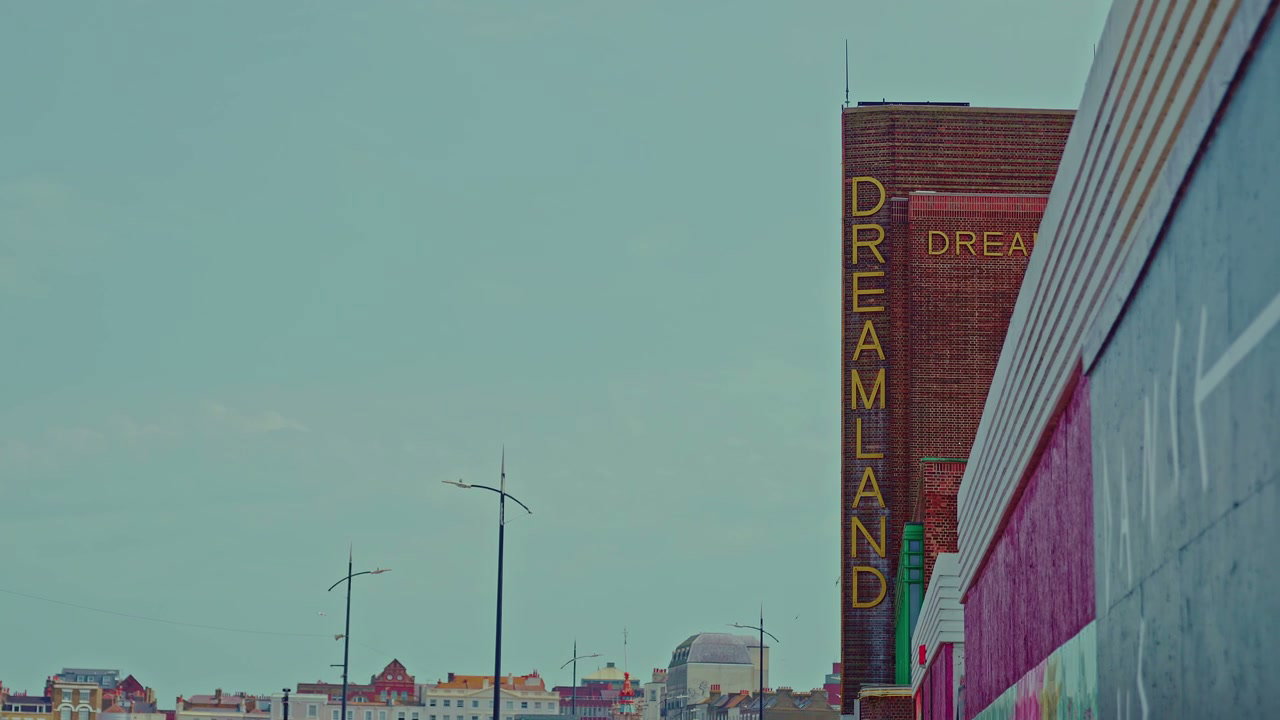Dreamland Signage on Building in Margate