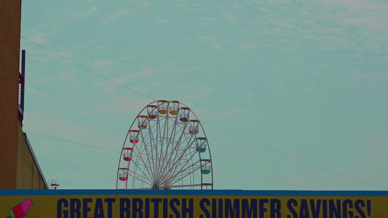 Ferris Wheel Against Blue Sky in Margate