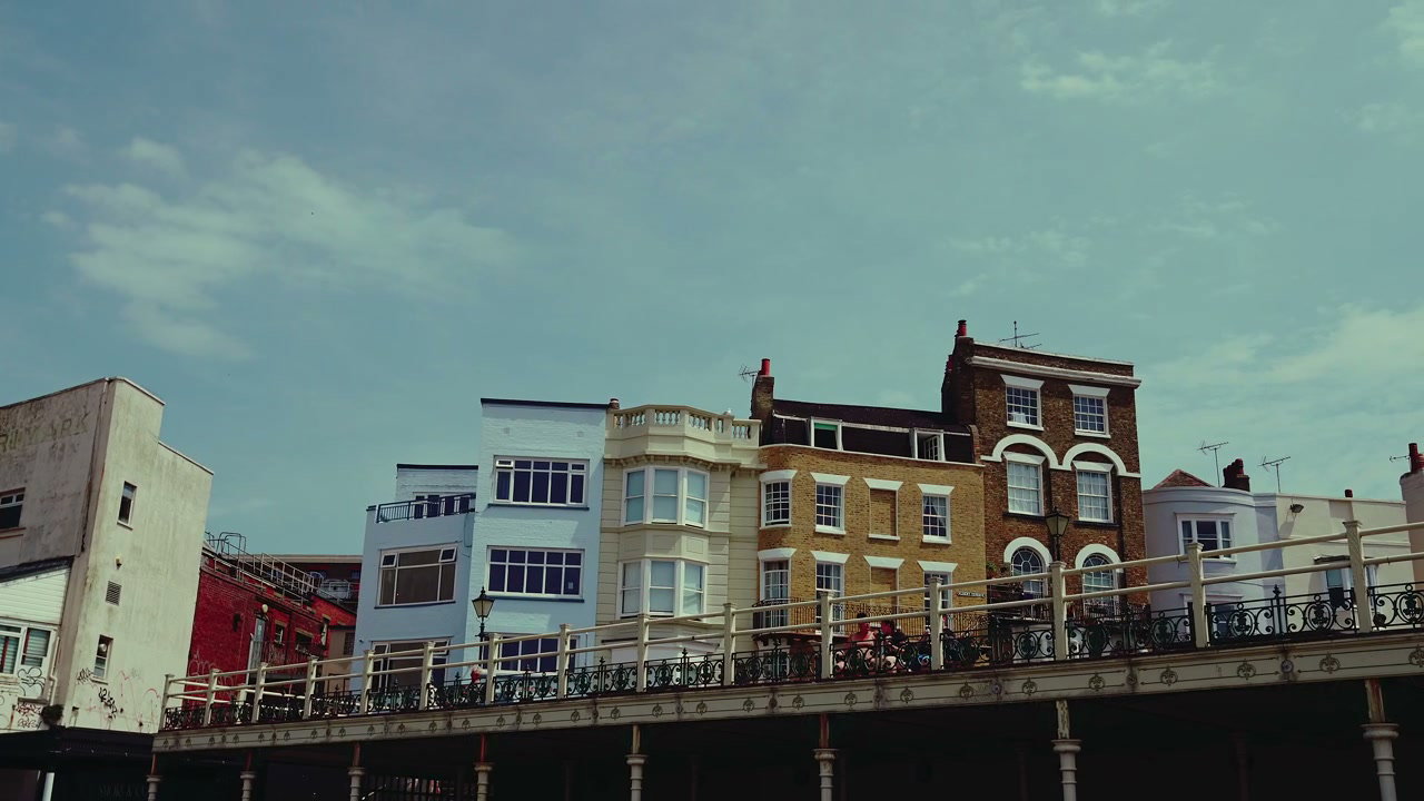 Colorful Coastal Houses and Pier in Margate