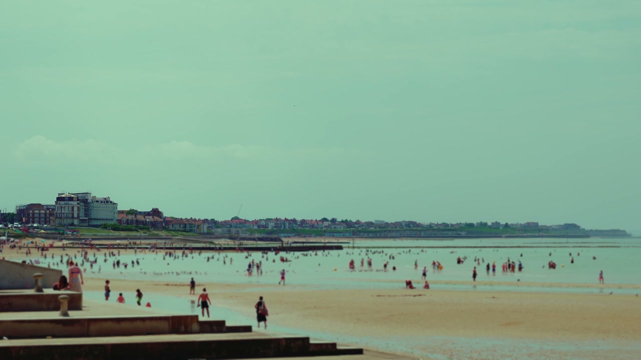 Crowded Beach Day in Margate