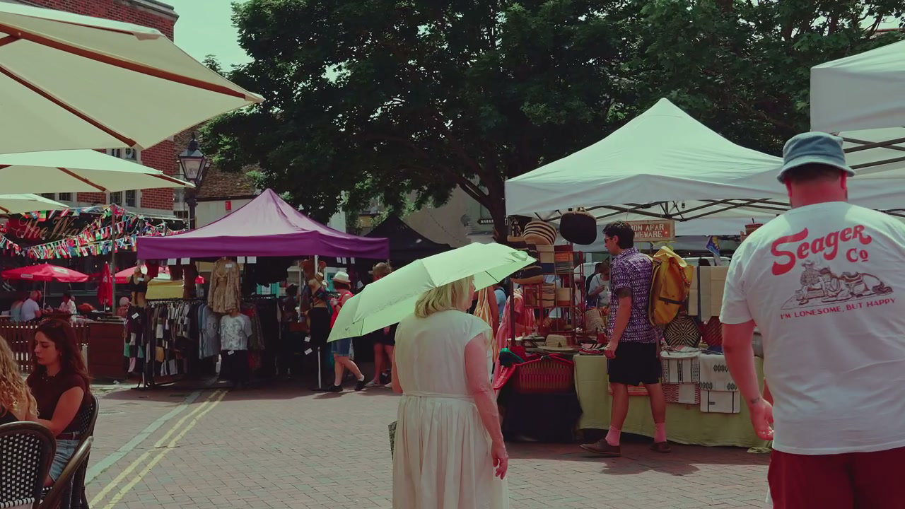Busy Outdoor Market in Margate