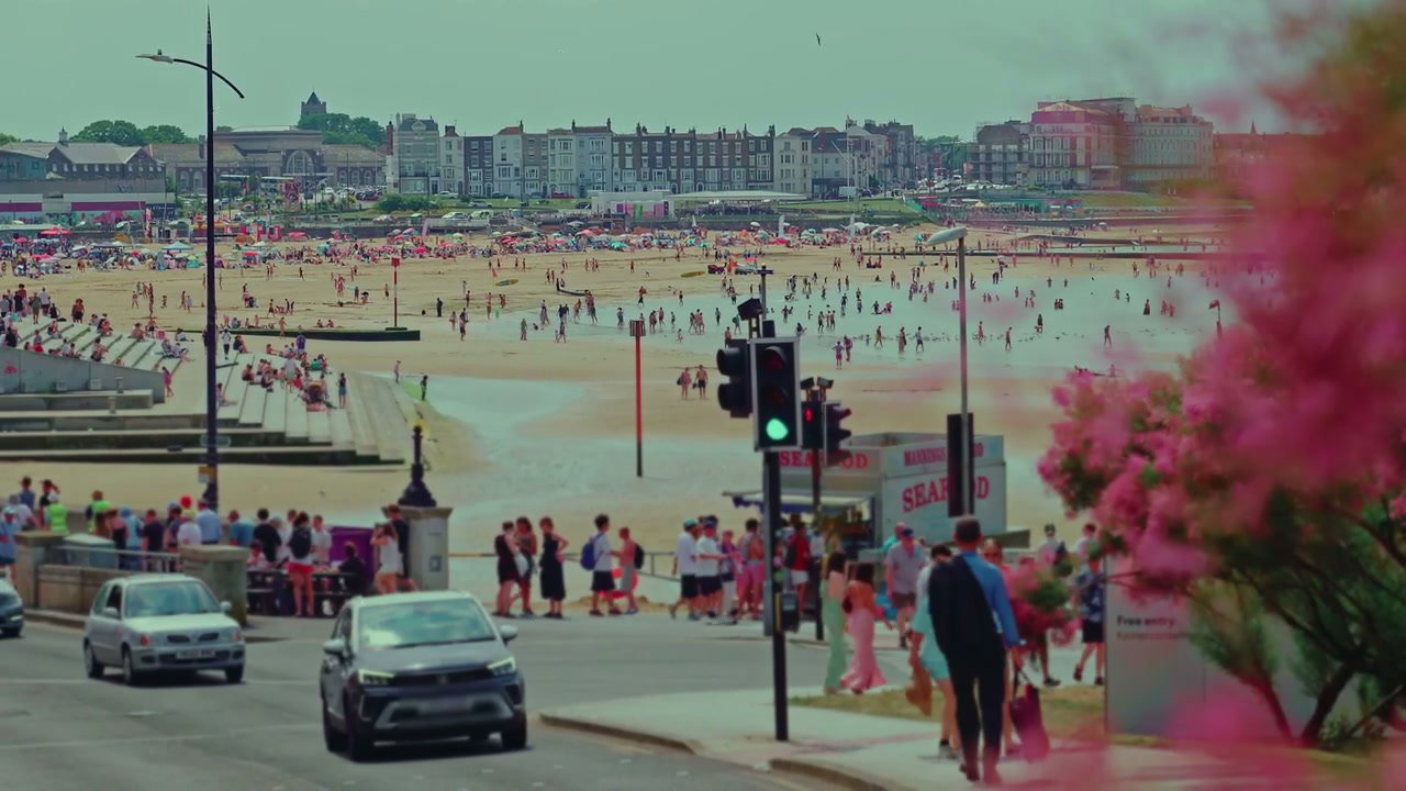 Busy Beachfront Town in Margate