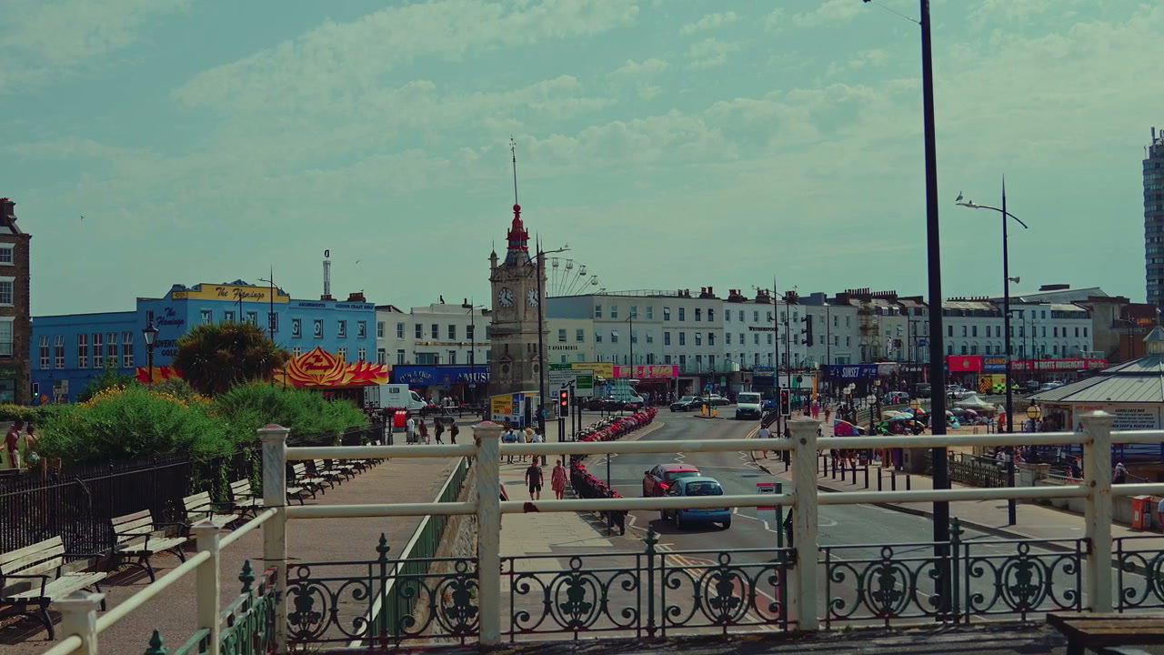 Bustling Margate Seaside Town Centre