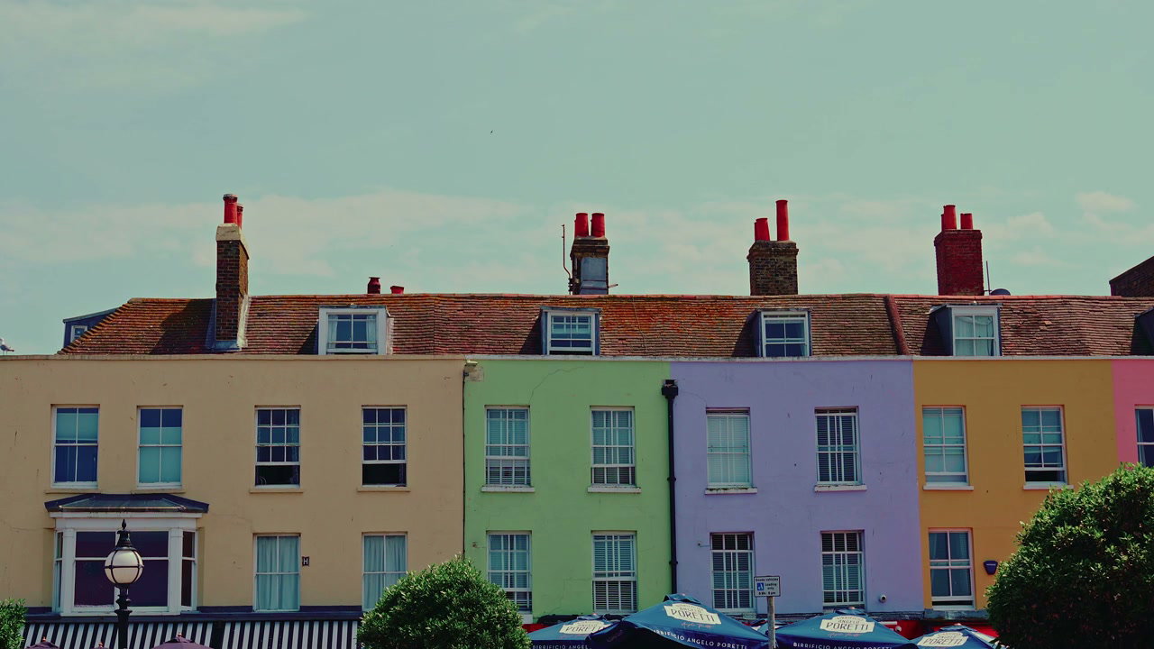 Colorful Terraced Houses in Margate