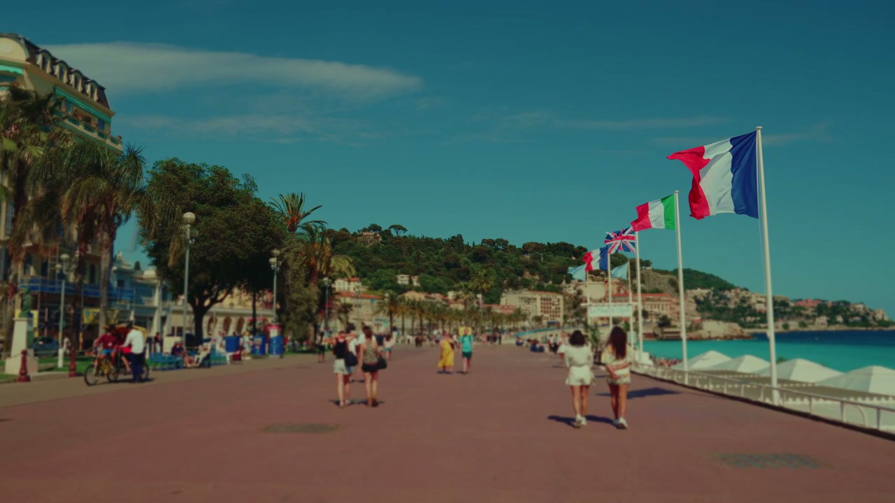 Promenade des Anglais in Nice, France