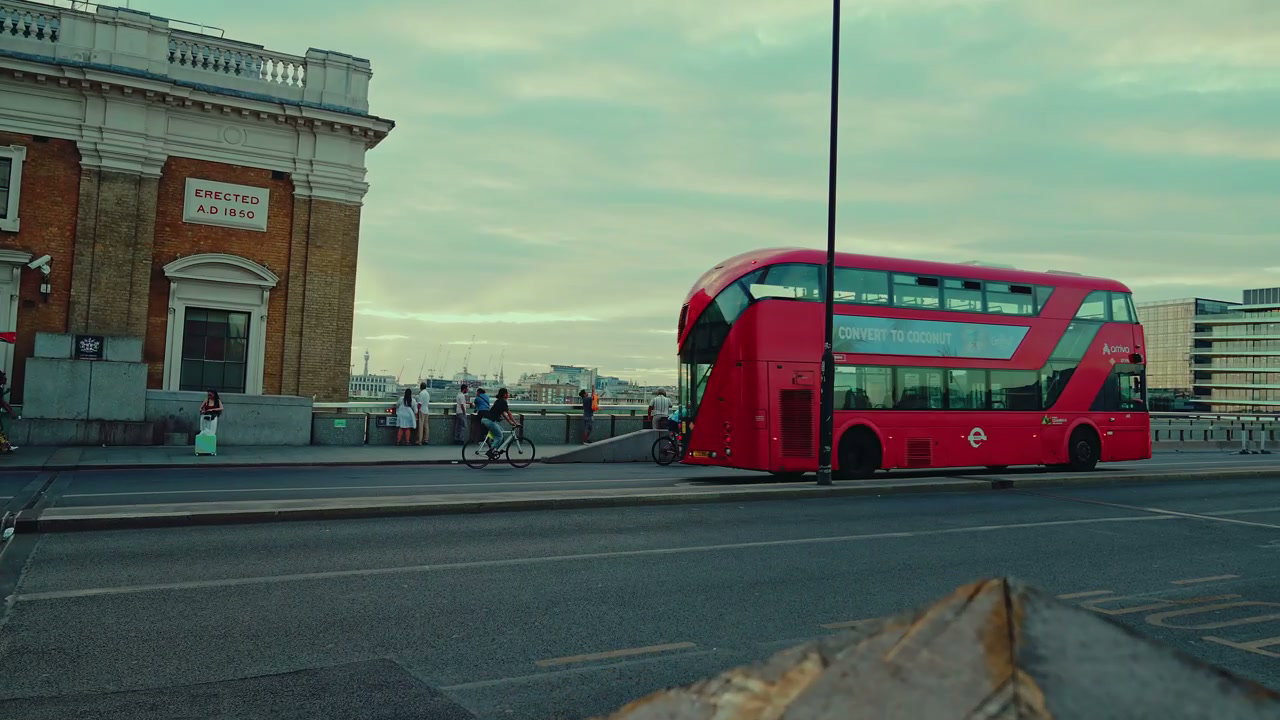 London Bridge Traffic with St. Paul's