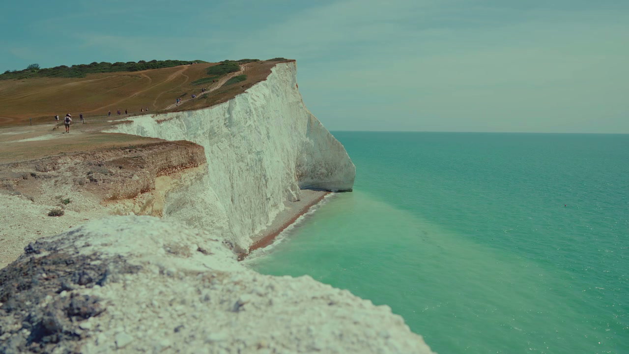 Seven Sisters Cliffs and Turquoise Ocean