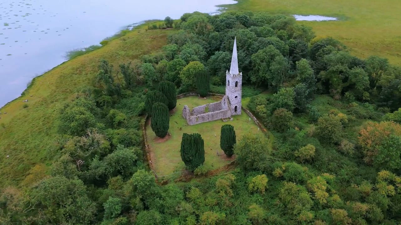 Historic Church Island Aerial View