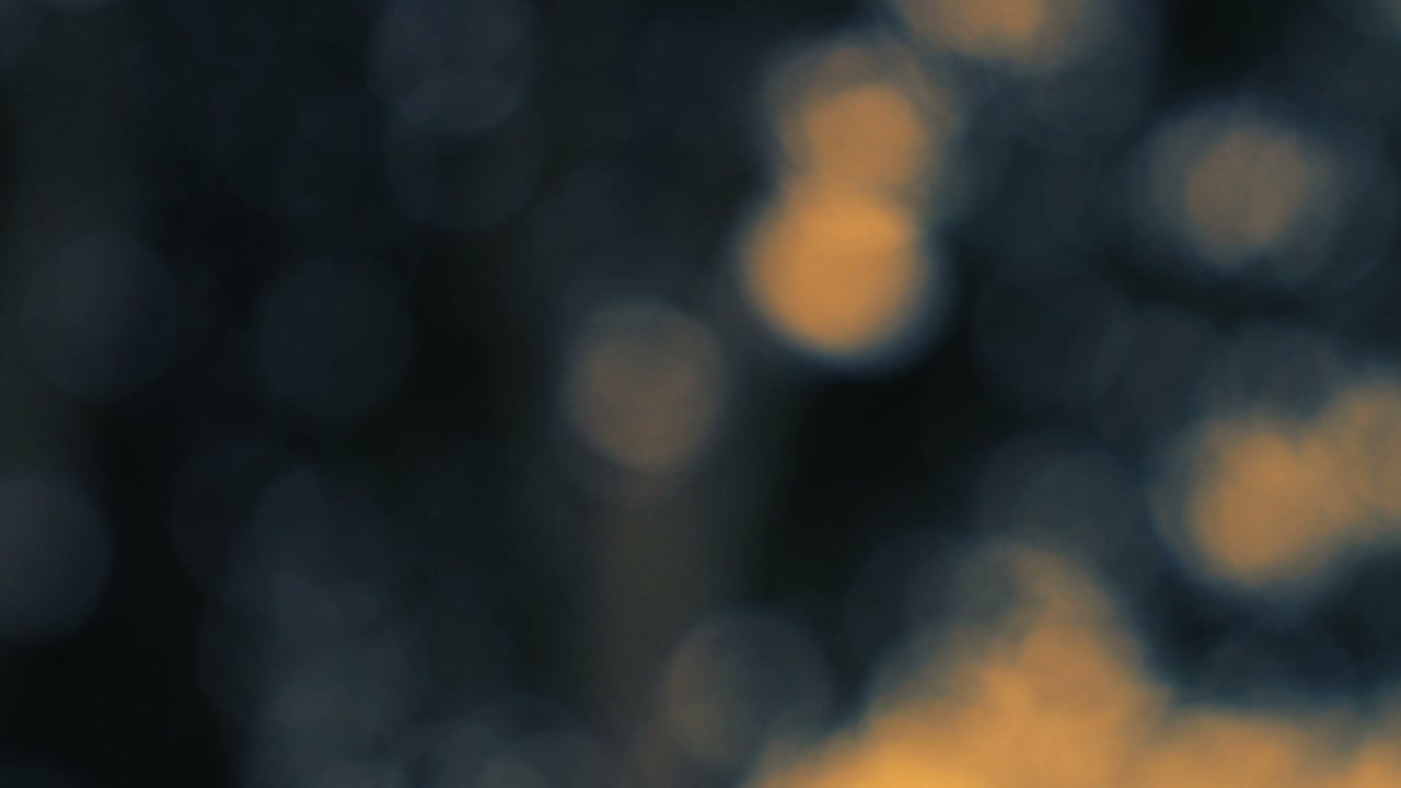 Golden and Blue Abstract Bokeh Lights