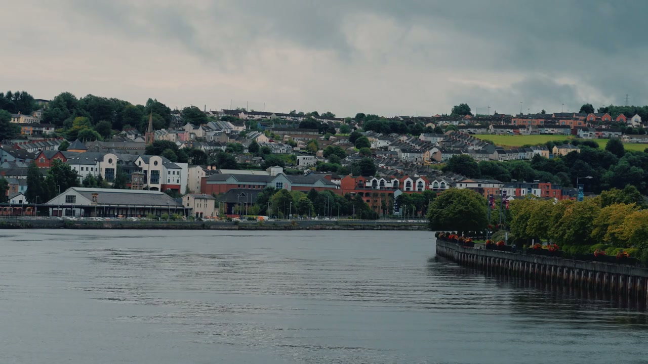 Derry City Waterfront and River View
