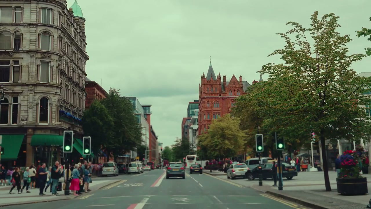 Driving Through Belfast City Centre