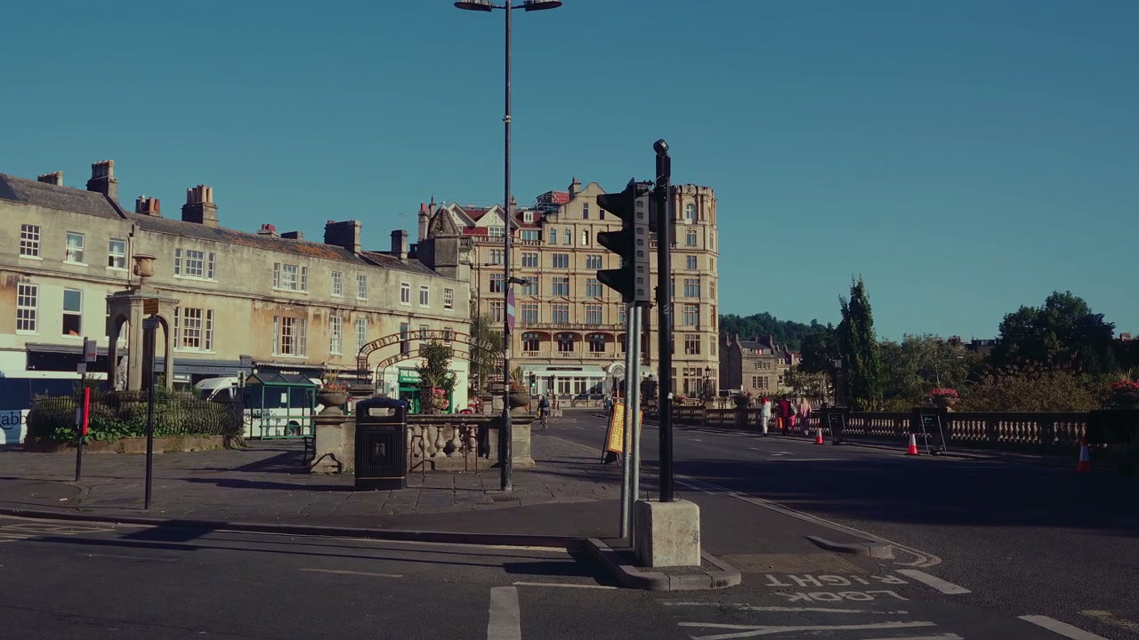 Street Scene with Historic Buildings, Bath