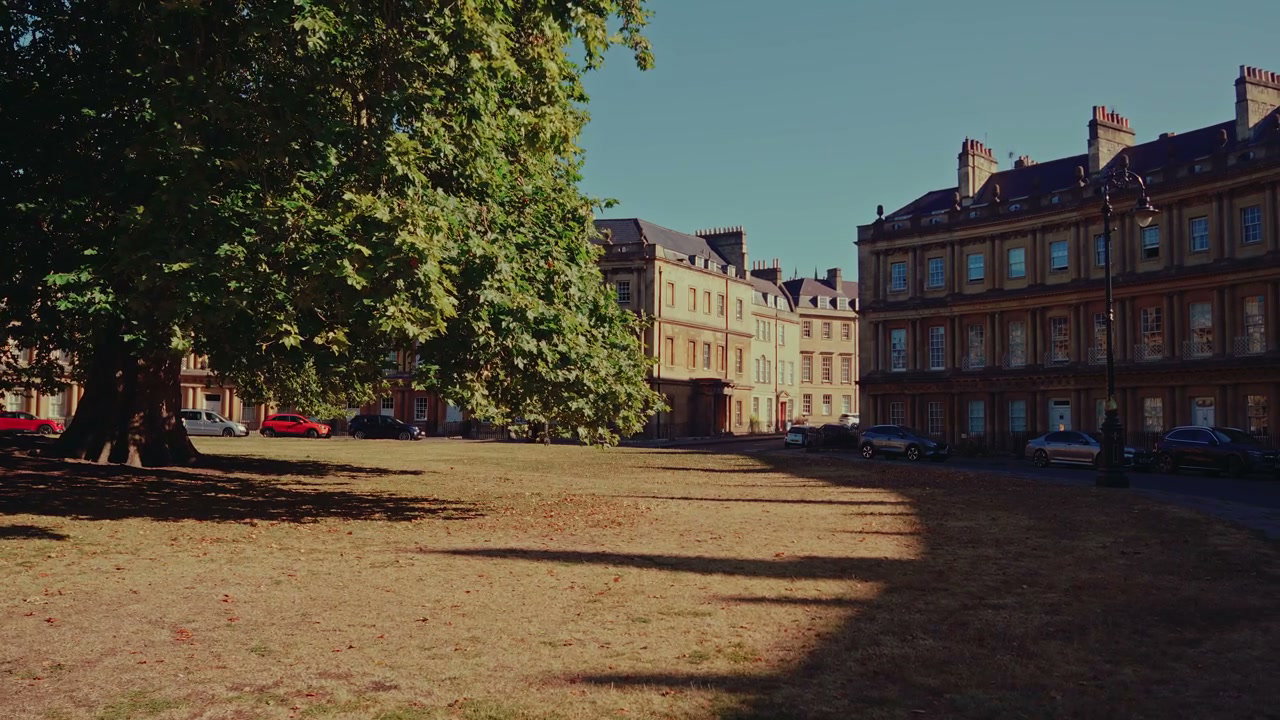 Historic Georgian Buildings on a Sunny Day in Bath