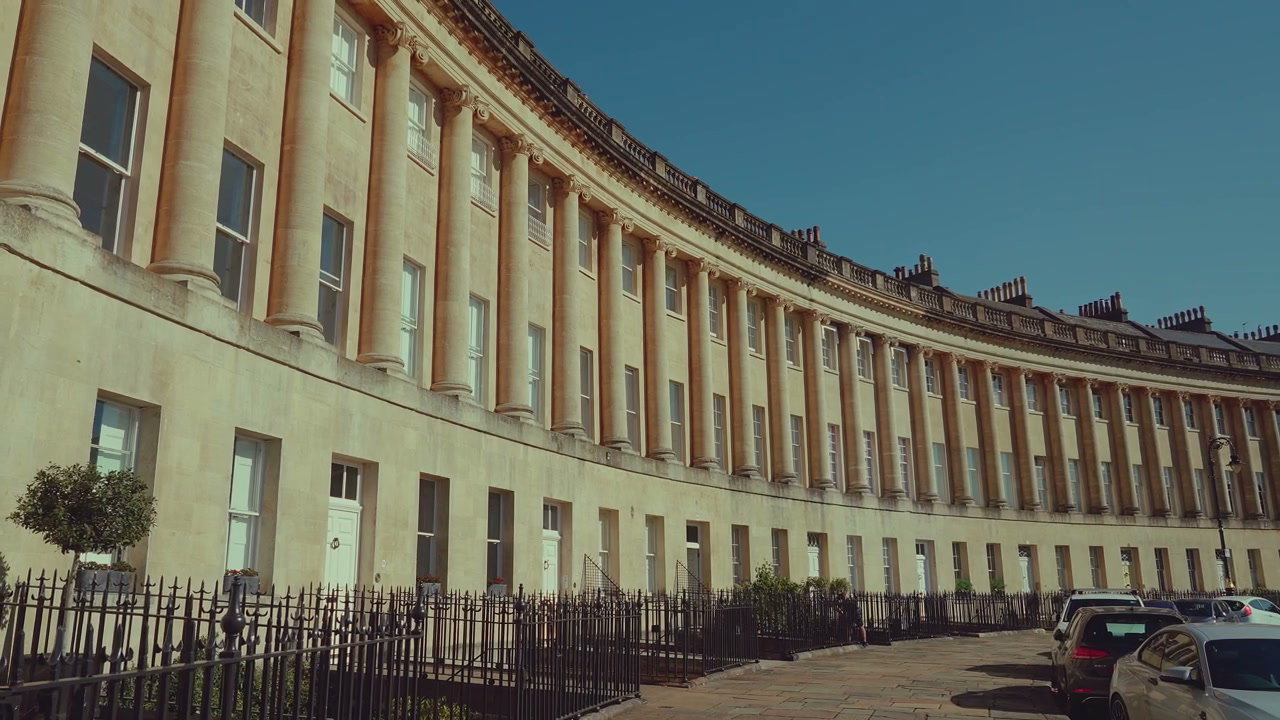 Royal Crescent Georgian Architecture, Bath England