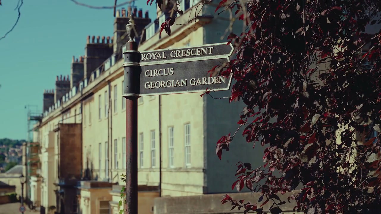 Bath England Royal Crescent Street Sign
