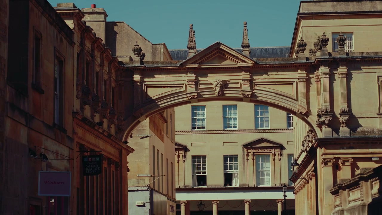 Historic Georgian Archway in Bath, England