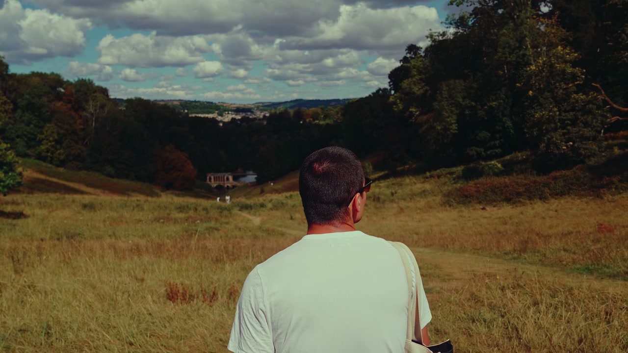Person Looking Out Over Bath Valley