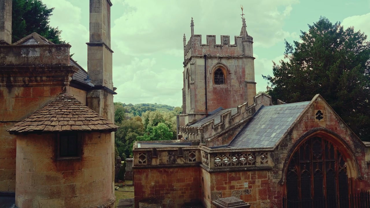 Historic Stone Church in Bath, England