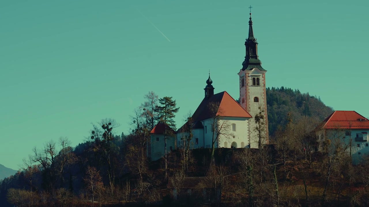 Bled Island Church On Hill