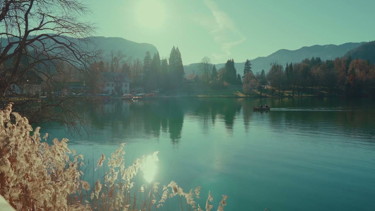 Scenic Lake Bled with Paddling Boat