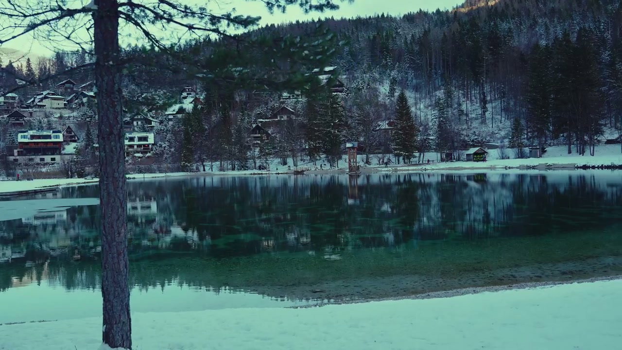 Winter Landscape Lake Jasna