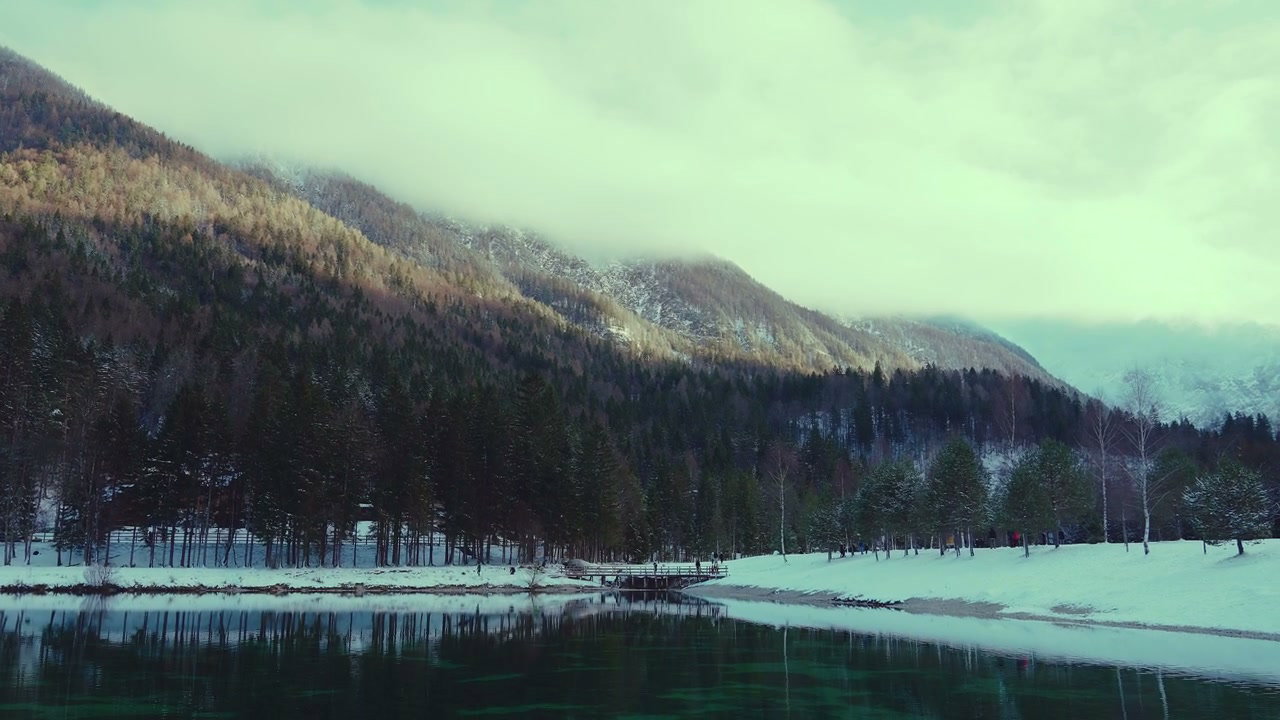 Winter Landscape at Lake Jasna