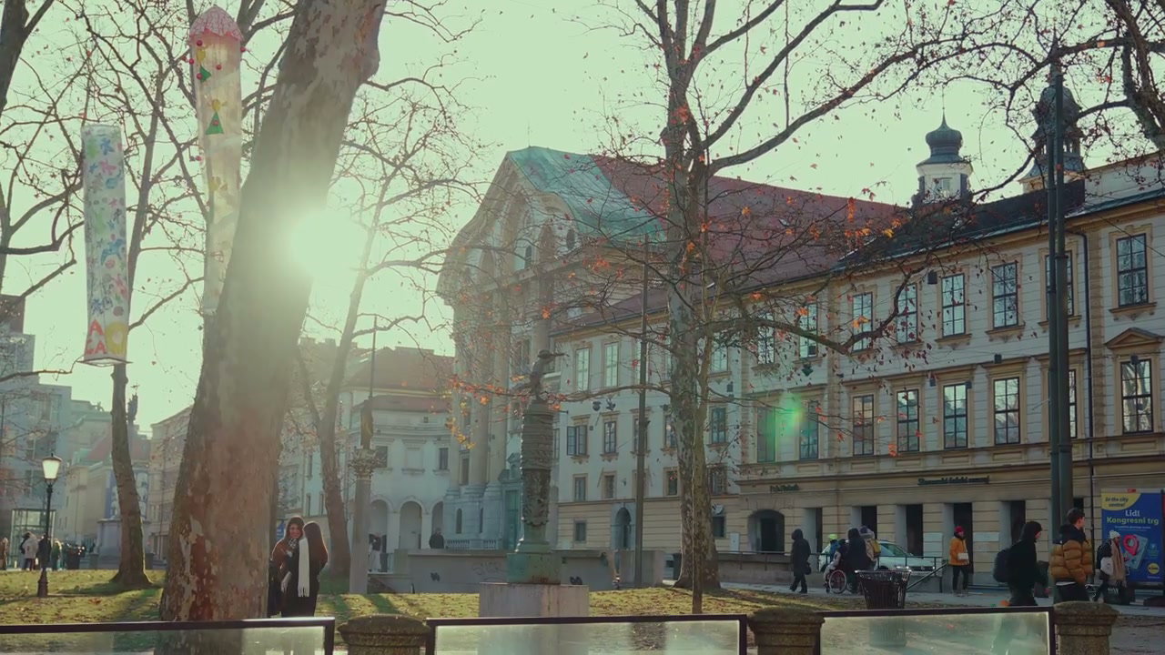 Ljubljana Historic Library Square