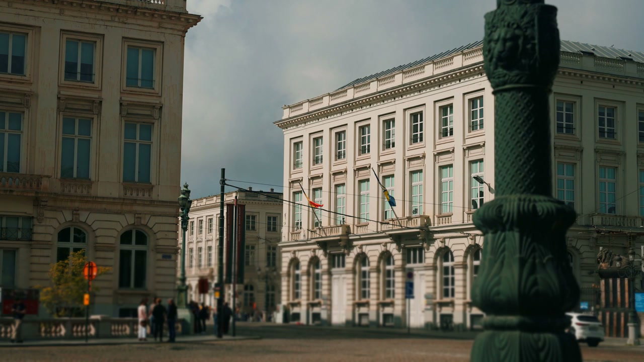 Brussels City Square with Grand Buildings